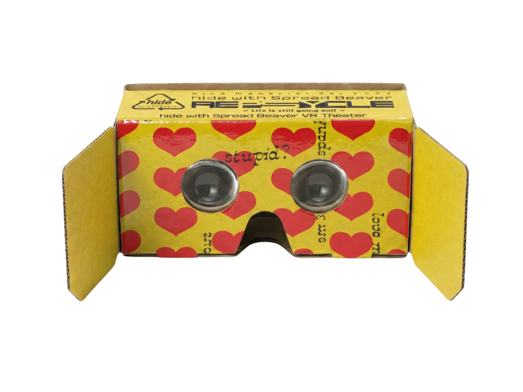 hide with Spread Beaver VRシアターにて、来場者特典と連動したオリジナルゴーグルを制作